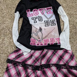 Justice Lot #35 - Size 16 Top/Size 18 Skirt NWT